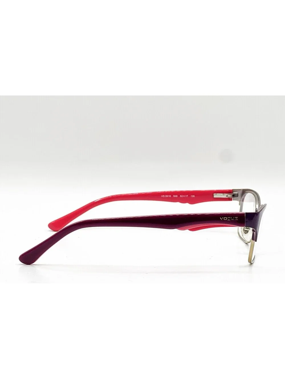 Vogue VO 3918 848 Violet Brushed Pale Gold Authentic Eyeglass Frames 52-17
